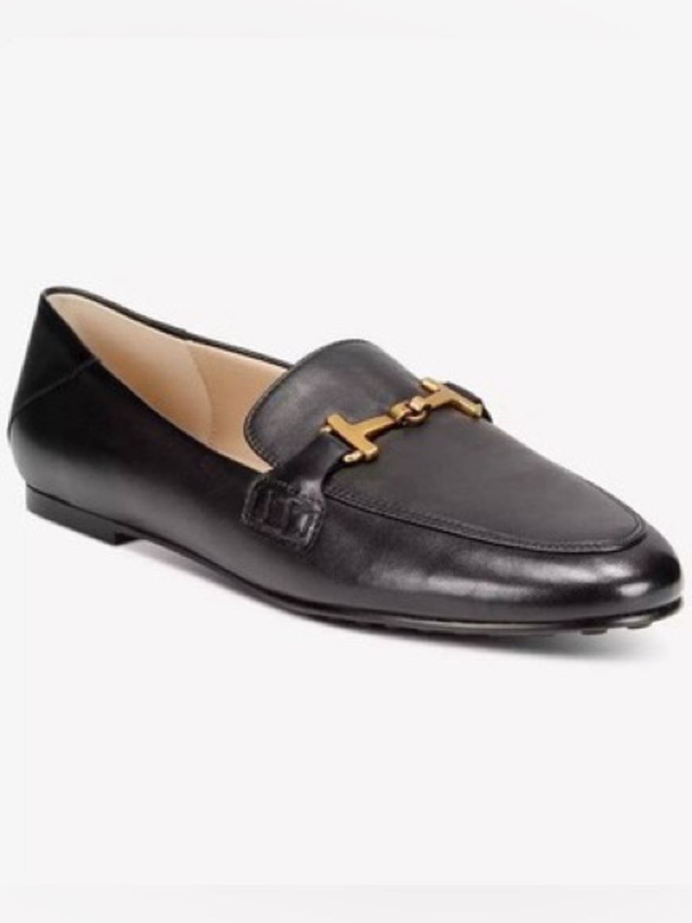 Giani Bernini Women's Beckhamm Leather Tailored Loafers Size 6.5 M